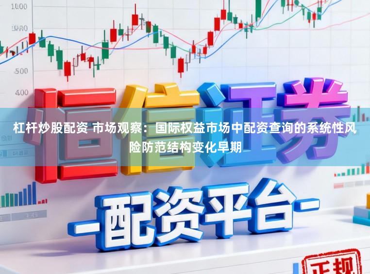 杠杆炒股配资 市场观察:国际权益市场中配资查询的系统性风险防范结构变化早期