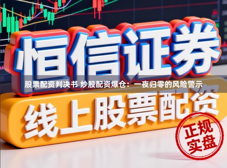 股票配资判决书 炒股配资爆仓：一夜归零的风险警示