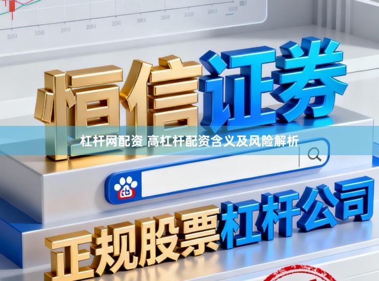 杠杆网配资 高杠杆配资含义及风险解析